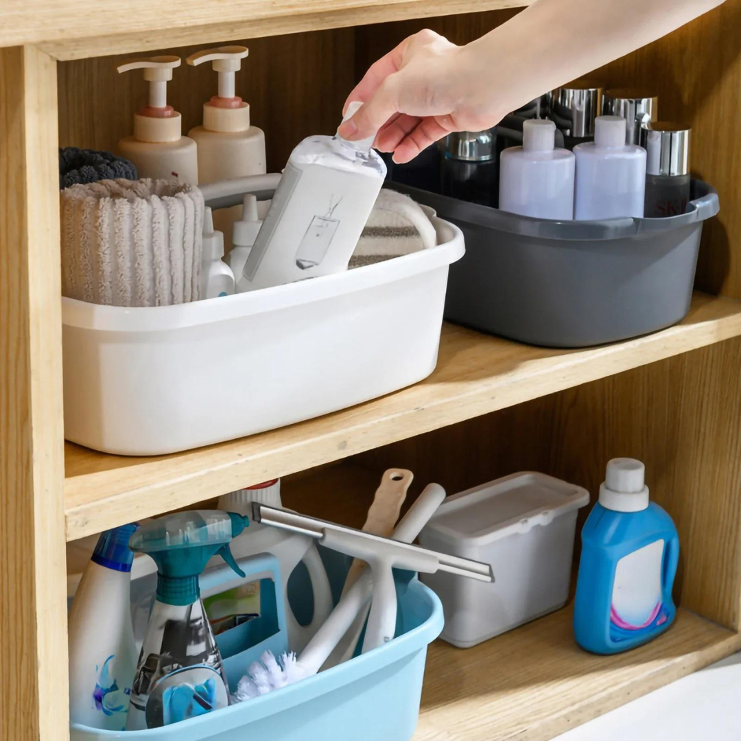 Cesta Portátil para Produtos de Limpeza - Casa Elège