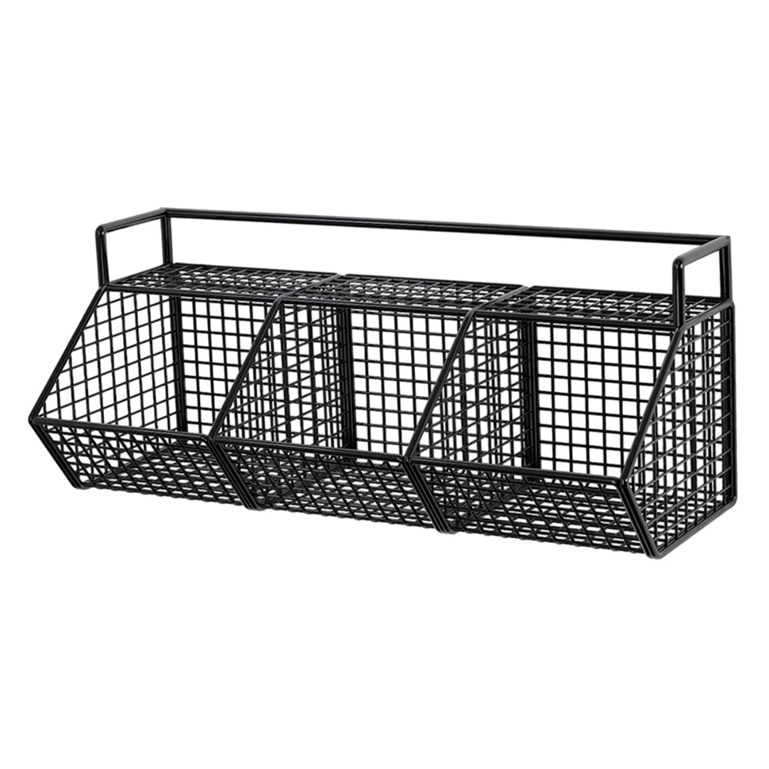 Cesta Suspensa de Metal para Cozinha - 3 Grades Casa Elège