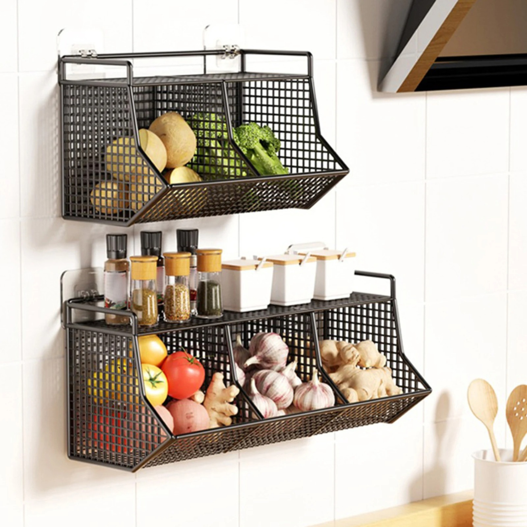 Cesta Suspensa de Metal para Cozinha - Casa Elège
