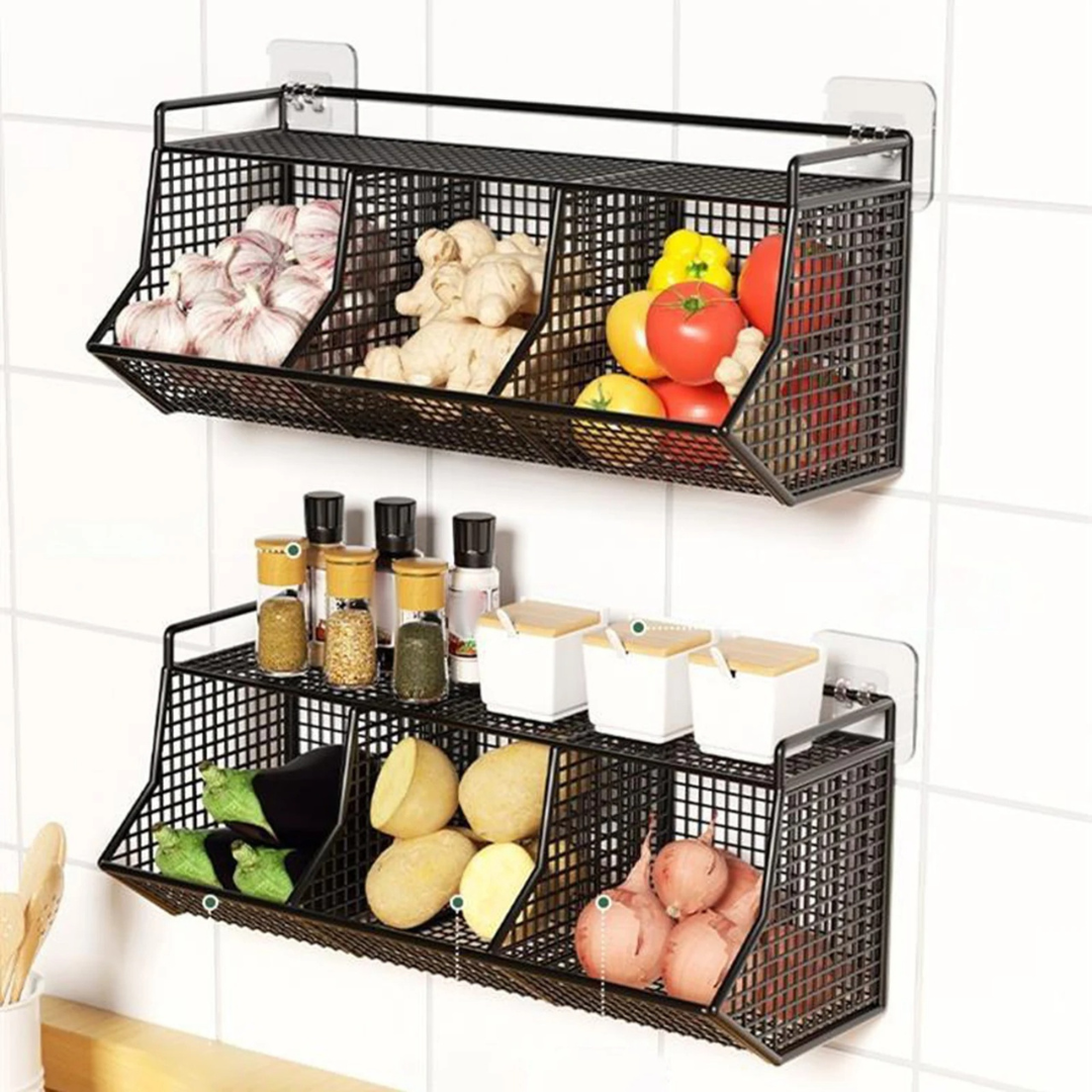Cesta Suspensa de Metal para Cozinha - Casa Elège