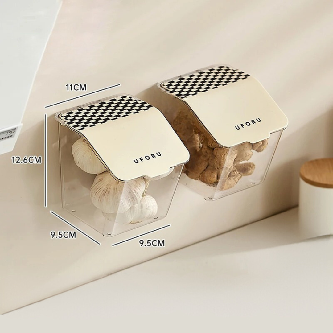 Cesta de Armazenamento de Parede para Cozinha Super Resistente - 2 Peças Casa Elège