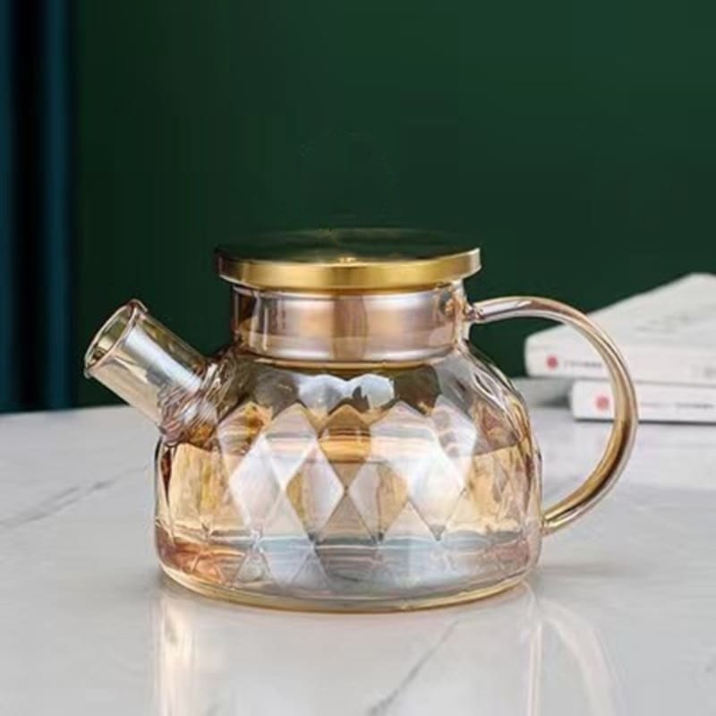 Chaleira de Vidro Borossilicato com Tampa Inox - Casa Elège