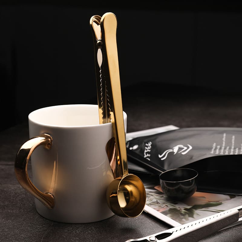 Colher de Café Inox com Presilha para Embalagem - Casa Elège