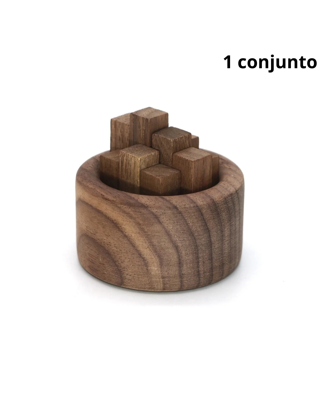 Conjunto de Difusores de Óleo em Madeira Noz Artesanais - 1 unidade Casa Elège