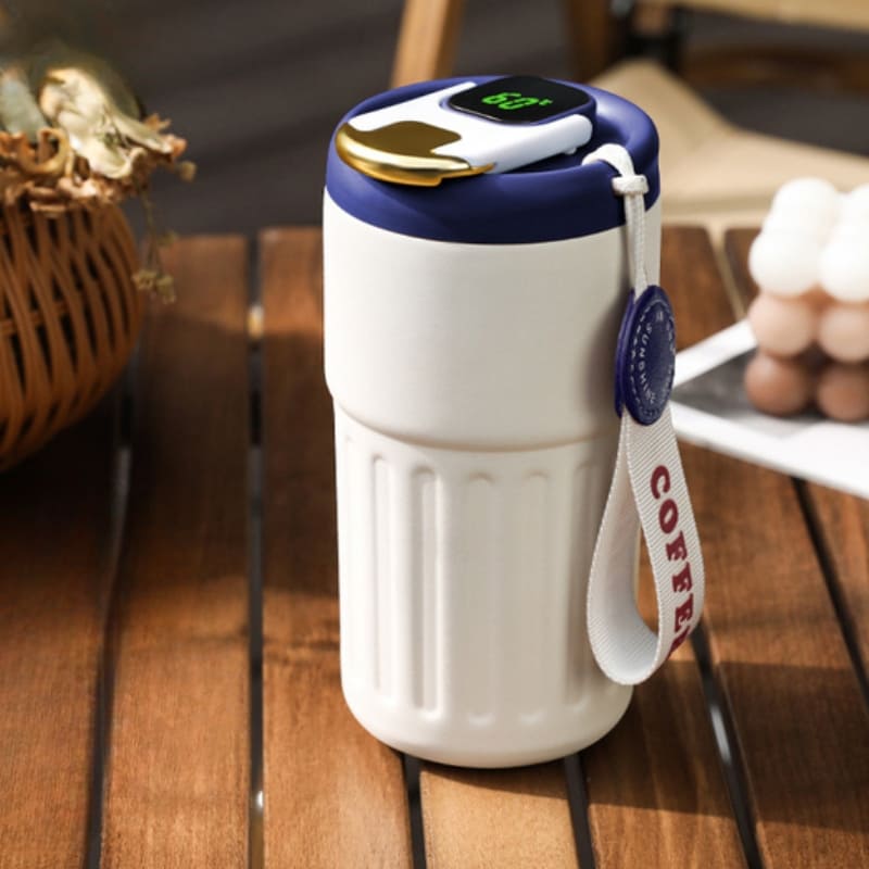 Copo Térmico 450ml em Inox 316 com Tampa Inteligente - Azul Casa Elège
