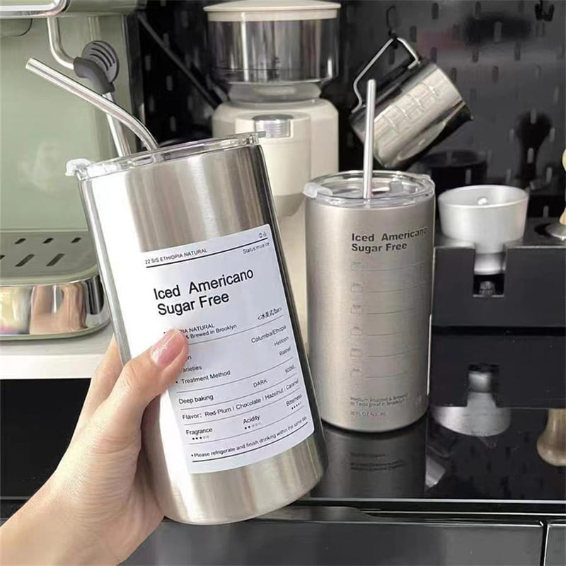 Copo Térmico de Aço Inox Portátil com Tampa Hermética - Casa Elège