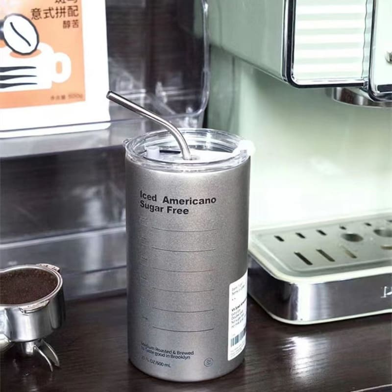Copo Térmico de Aço Inox Portátil com Tampa Hermética - Casa Elège