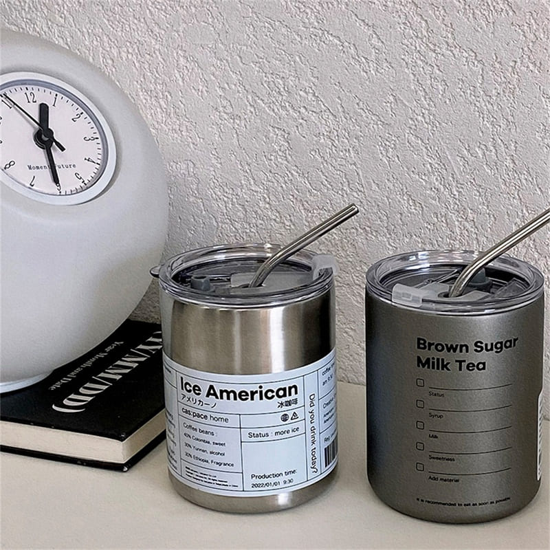 Copo Térmico de Aço Inox Portátil com Tampa Hermética - Casa Elège