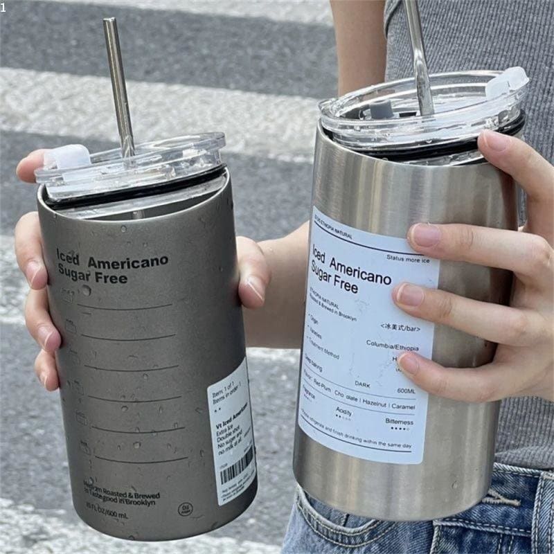 Copo Térmico de Aço Inox Portátil com Tampa Hermética - Casa Elège