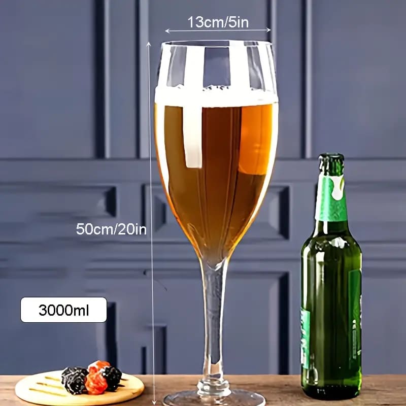 Copo de Cerveja Cristal Gigante para Bar - Casa Elège - 3000ML Casa Elège