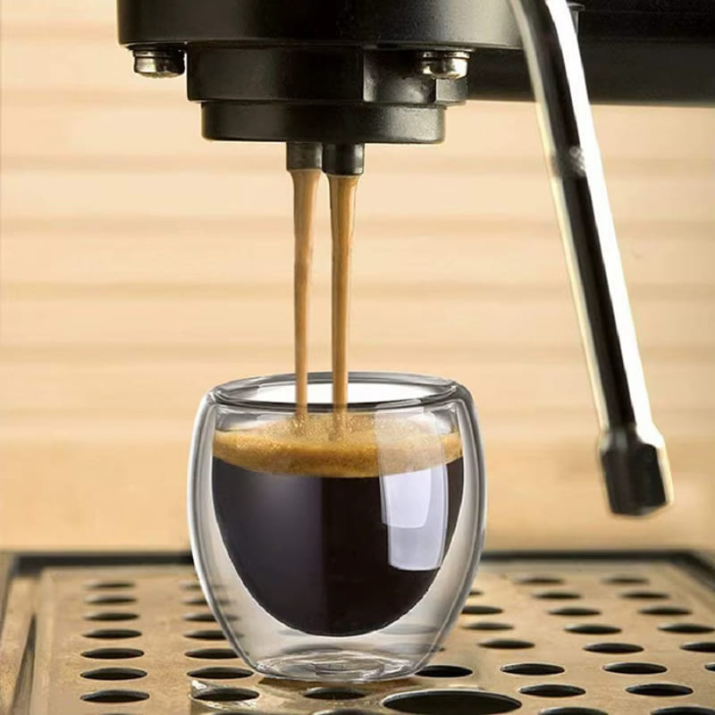 Copo de Vidro Parede Dupla Cantinho Café e Chá Premium - Casa Elège