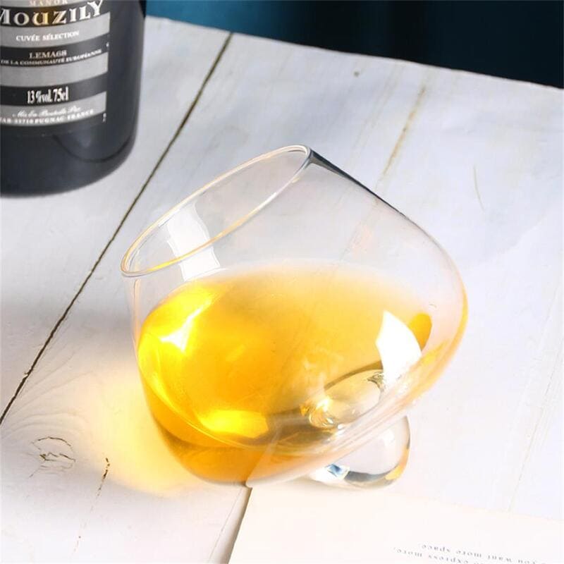Copo de Whisky Cristal Barriga Rotativo 250ml Luxuoso - Casa Elège