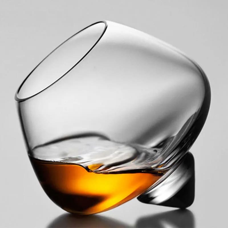 Copo de Whisky Cristal Barriga Rotativo 250ml Luxuoso - Casa Elège