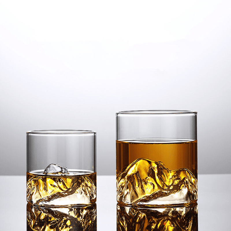 Copo de Whisky em Cristal com Fundo Iceberg para Coquetéis - Casa Elège