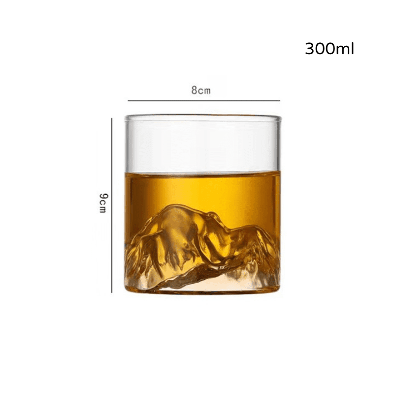 Copo de Whisky em Cristal com Fundo Iceberg para Coquetéis - 300ml Casa Elège