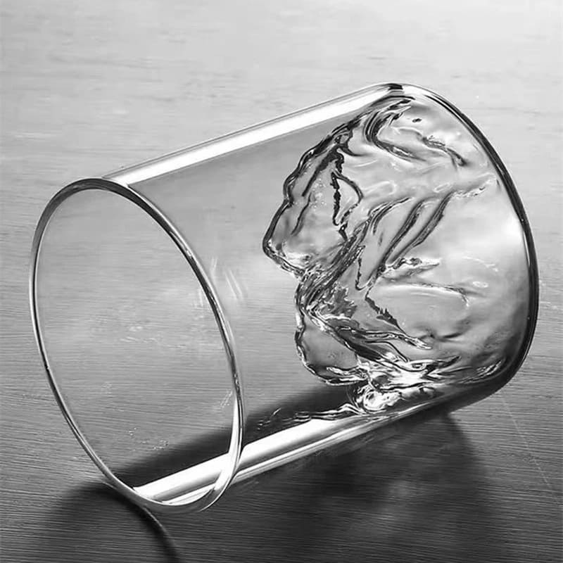 Copo de Whisky em Cristal com Fundo Iceberg para Coquetéis - Casa Elège