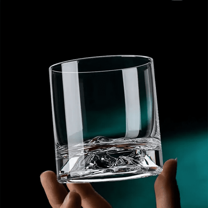 Copo de Whisky em Cristal com Fundo Iceberg para Coquetéis - Casa Elège