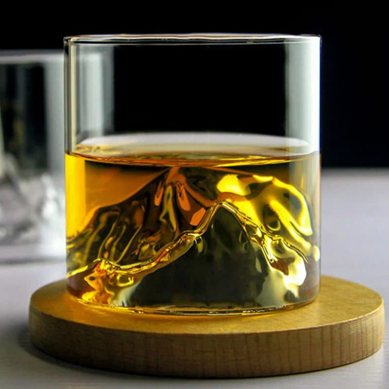 Copo de Whisky em Cristal com Fundo Iceberg para Coquetéis - Casa Elège