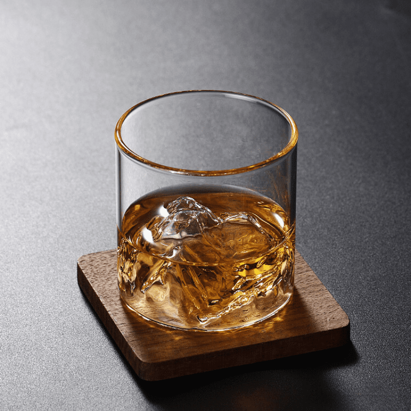 Copo de Whisky em Cristal com Fundo Iceberg para Coquetéis - Casa Elège