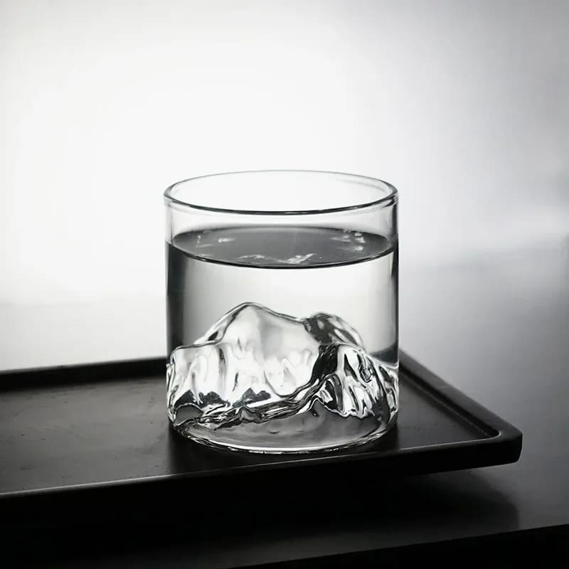 Copo de Whisky em Cristal com Fundo Iceberg para Coquetéis - Casa Elège