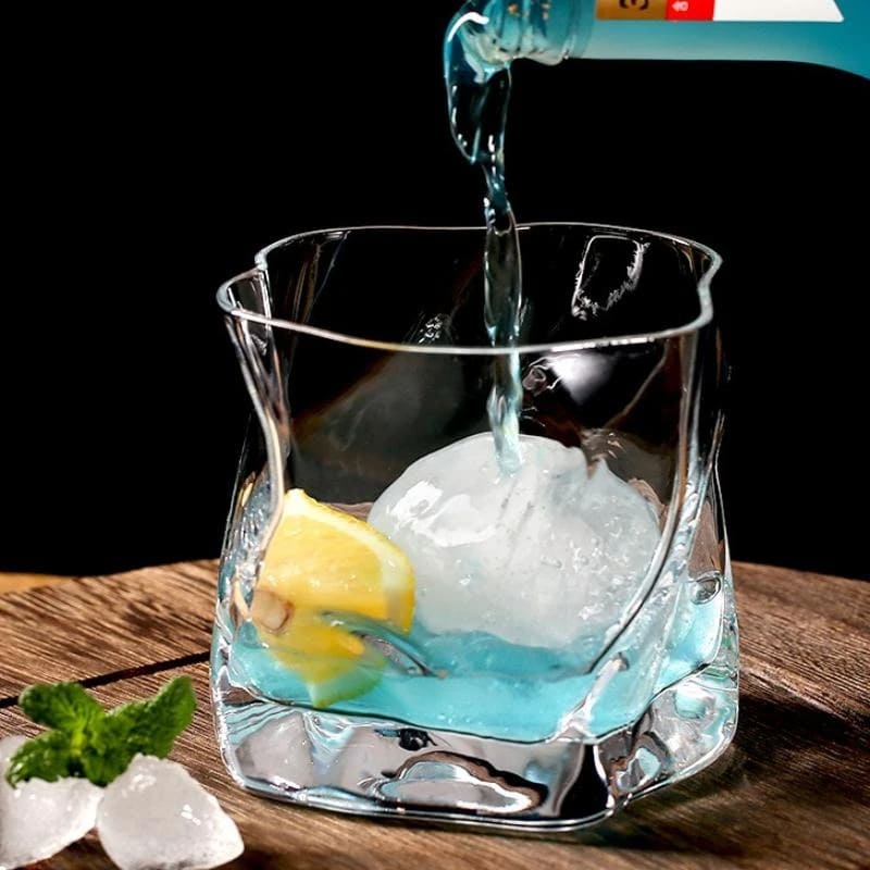 Copo de Whisky em Cristal Orgânico para Home Bar - Casa Elège