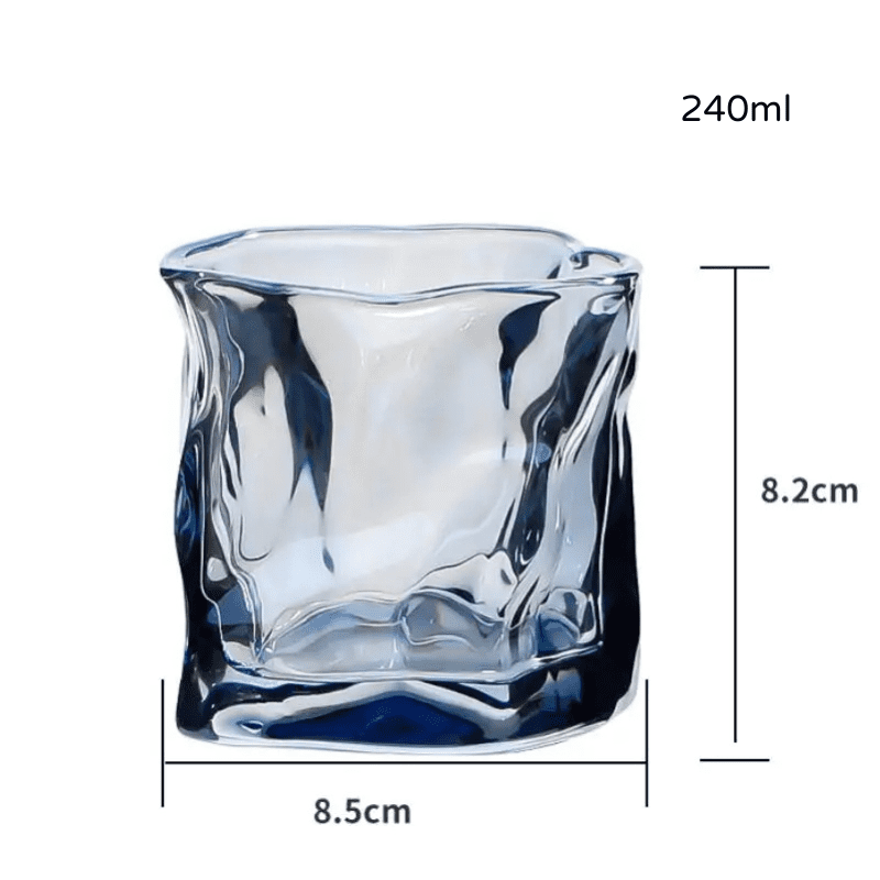 Copo de Whisky em Cristal Orgânico para Home Bar - Casa Elège
