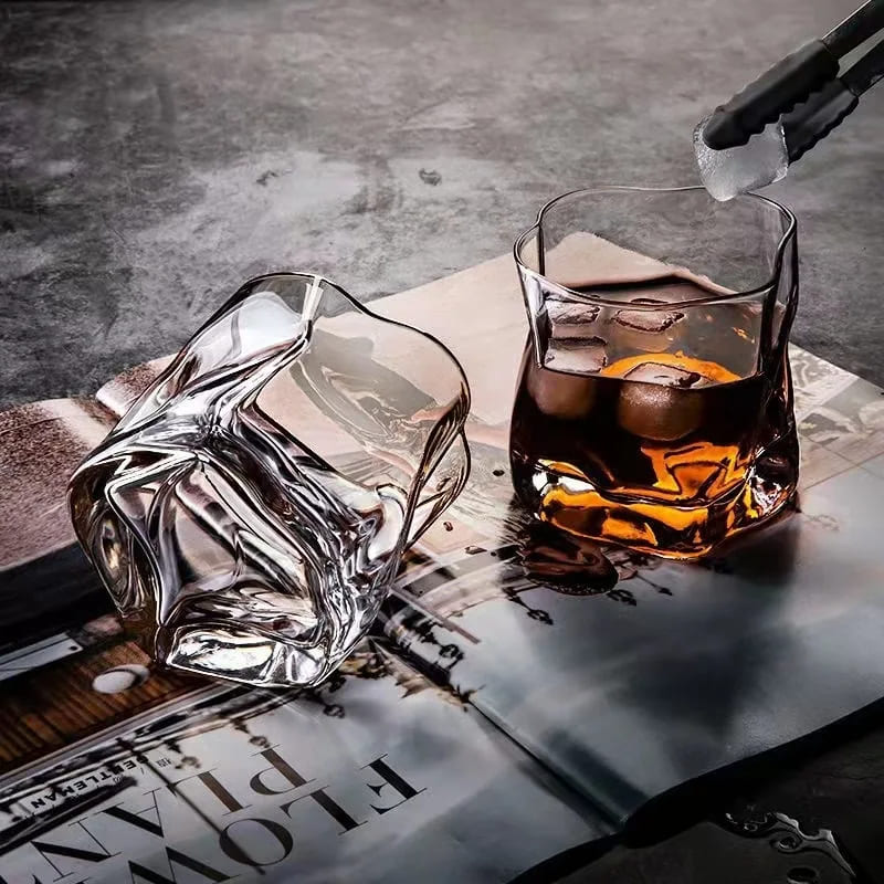 Copo de Whisky em Cristal Orgânico para Home Bar - Casa Elège