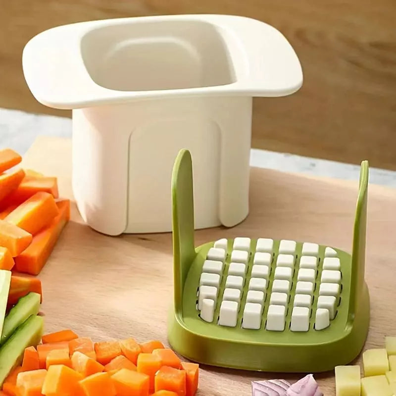 Cortador de Alimentos em Cubos Compacto e Fácil de Limpar - Casa Elège