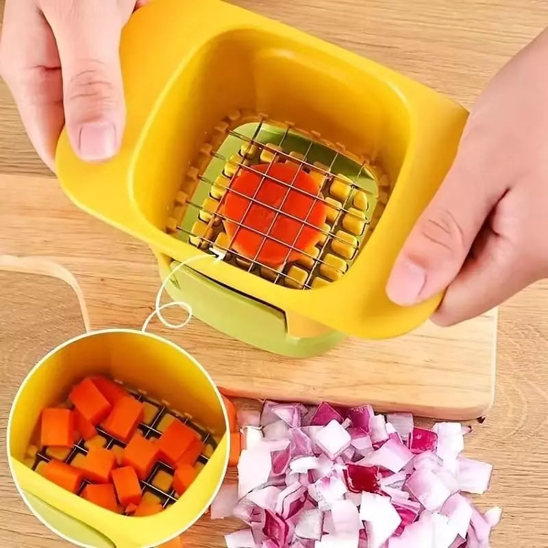 Cortador de Alimentos em Cubos Compacto e Fácil de Limpar - Casa Elège