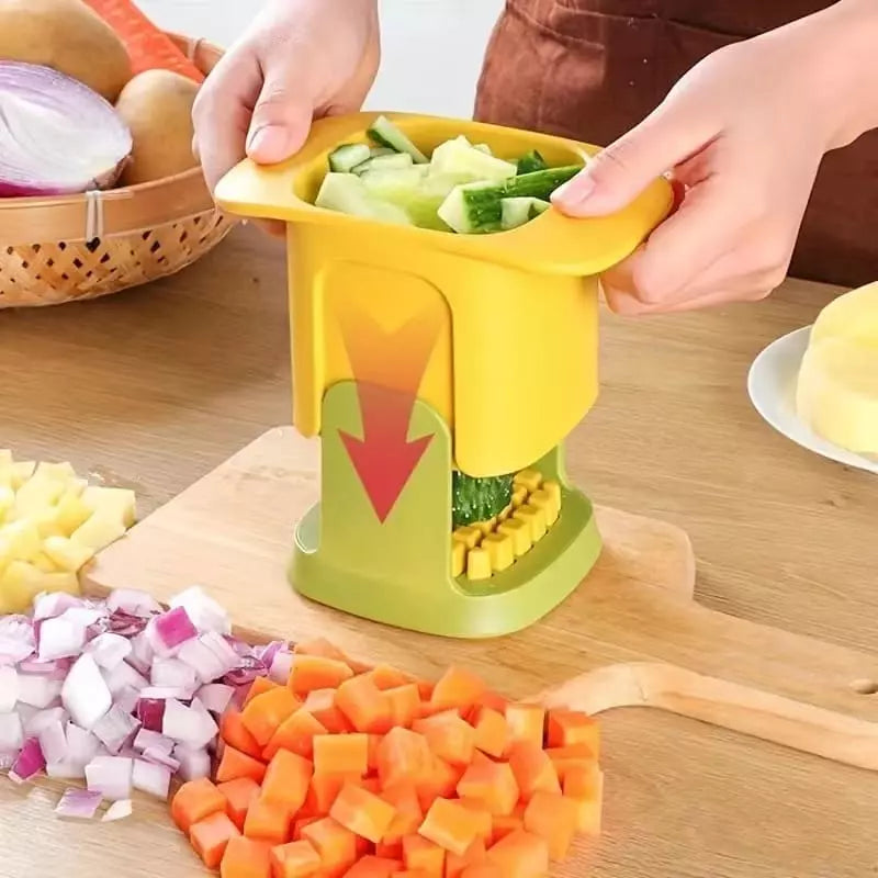 Cortador de Alimentos em Cubos Compacto e Fácil de Limpar - Casa Elège