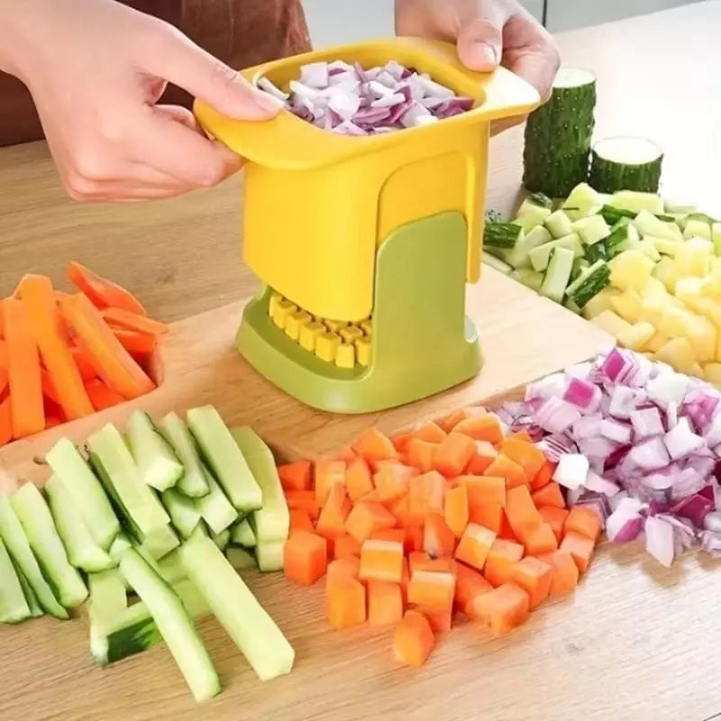 Cortador de Alimentos em Cubos Compacto e Fácil de Limpar - Casa Elège