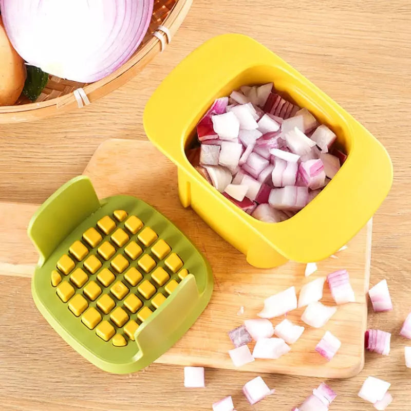 Cortador de Alimentos em Cubos Compacto e Fácil de Limpar - Casa Elège