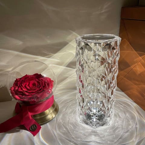 Luminária de Mesa LED Sem Fio com 16 Cores e Bateria - Casa Elège