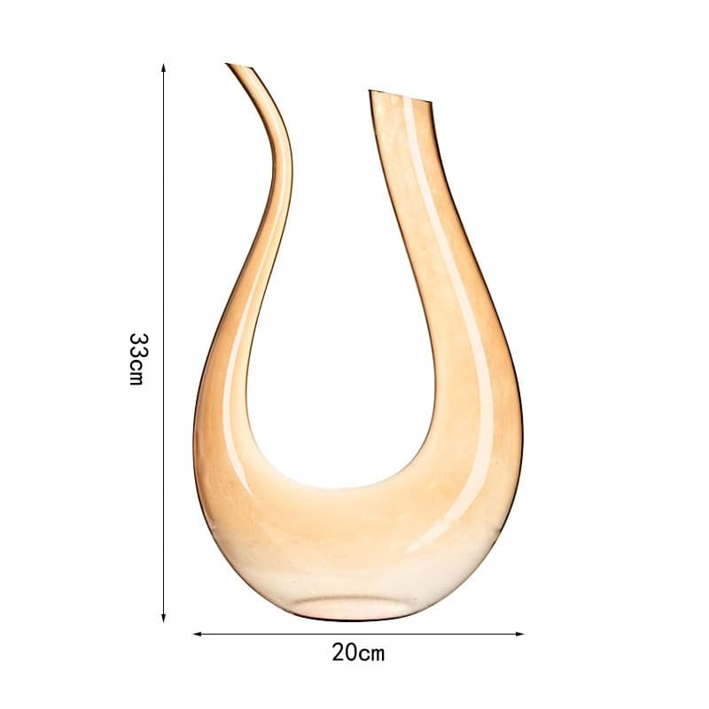 Decanter de Vidro Âmbar Formato Cisne 1500ml Elegante - Casa Elège