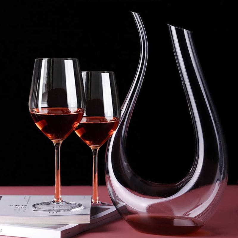 Decanter de Vinho em Vidro Formato Cisne 1500ml Sofisticado - Casa Elège