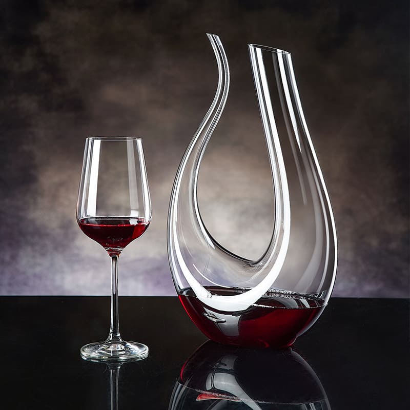 Decanter de Vinho em Vidro Formato Cisne 1500ml Sofisticado - Casa Elège