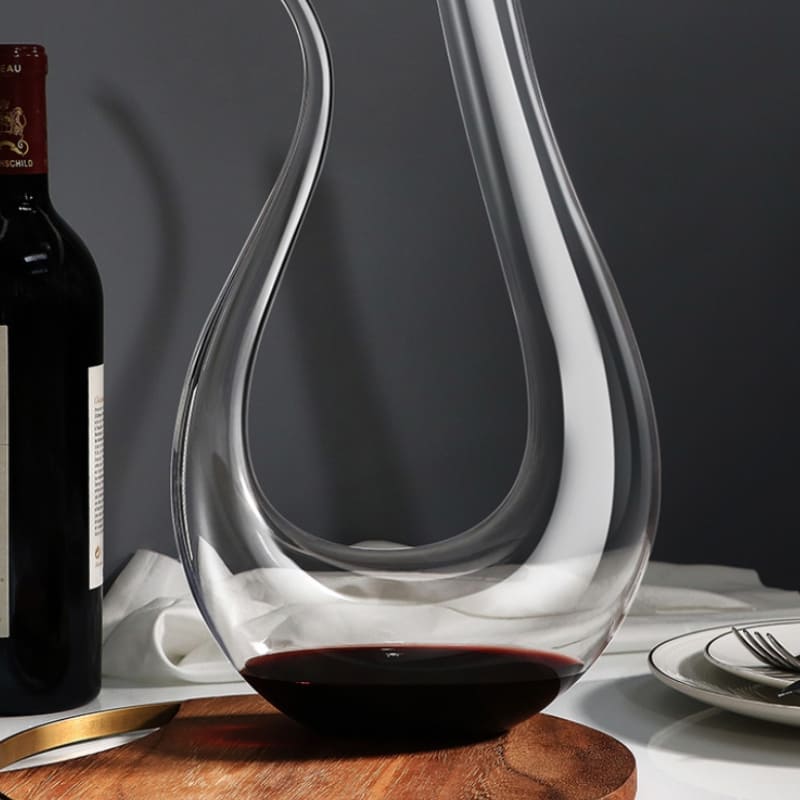Decanter de Vinho em Vidro Formato Cisne 1500ml Sofisticado - Casa Elège