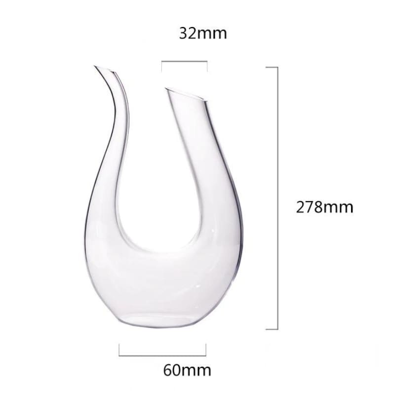 Decanter de Vinho em Vidro Formato Cisne 1500ml Sofisticado - Casa Elège