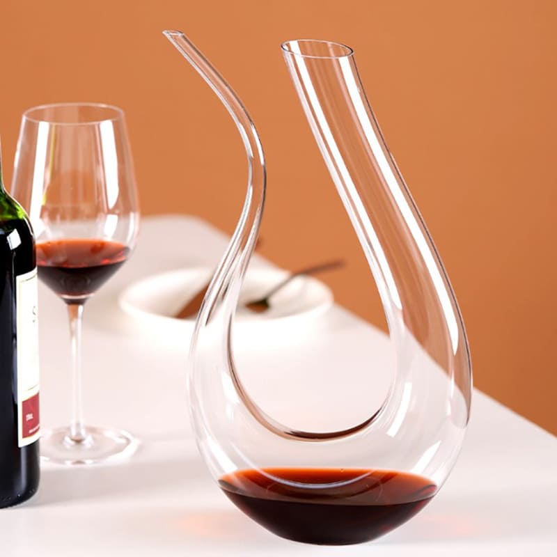 Decanter de Vinho em Vidro Formato Cisne 1500ml Sofisticado - Casa Elège