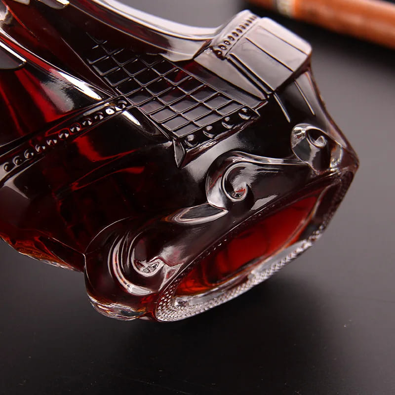 Decanter de Vidro Formato Caravela Para Vinho e Whisky - Casa Elège