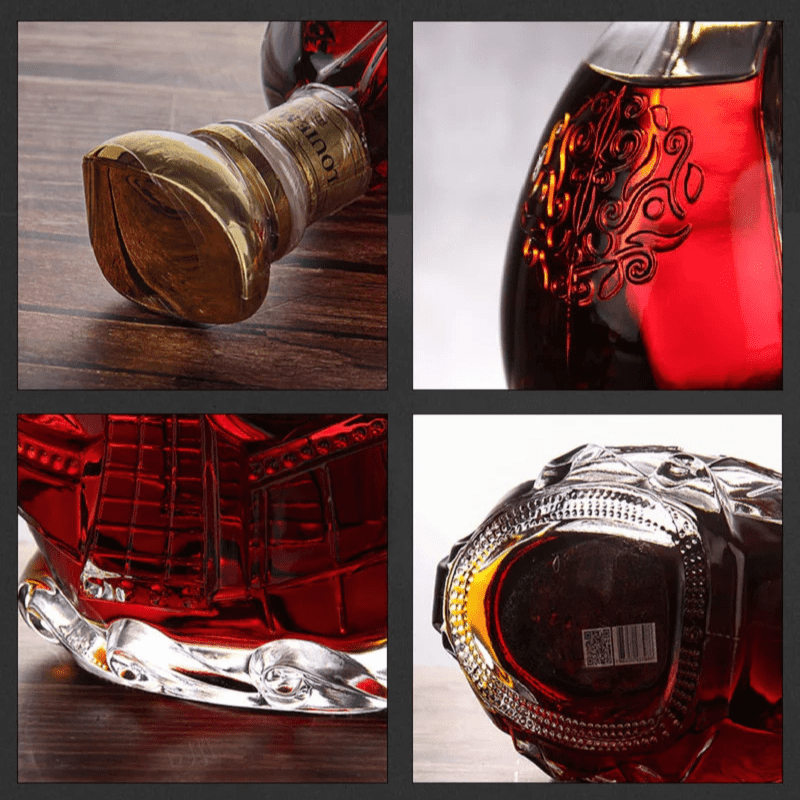 Decanter de Vidro Formato Caravela Para Vinho e Whisky - Casa Elège