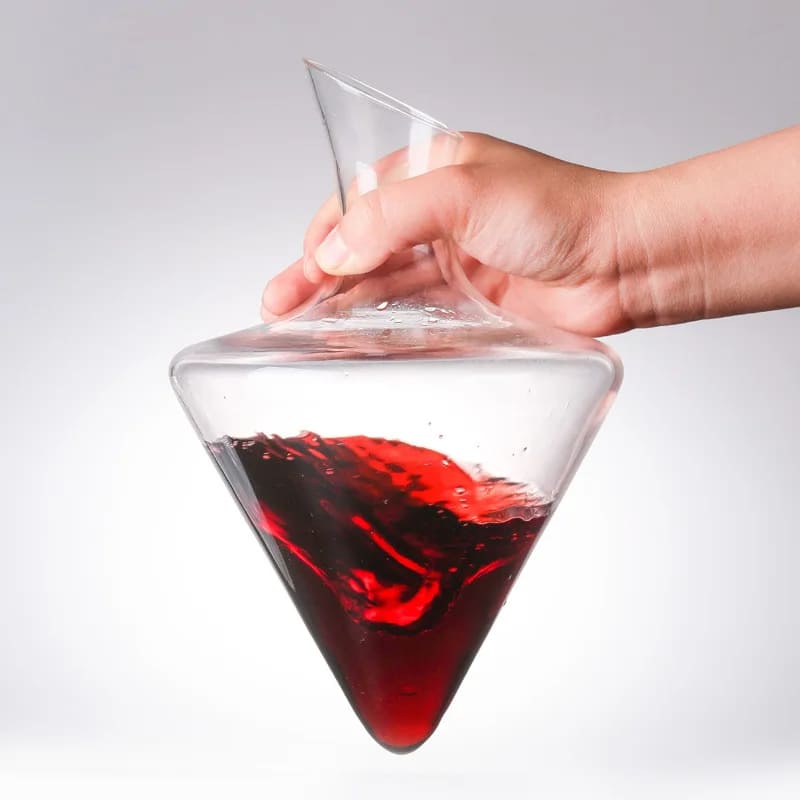 Decanter De Vidro Com Balde De Gelo Integrado Artesanal - Casa Elège
