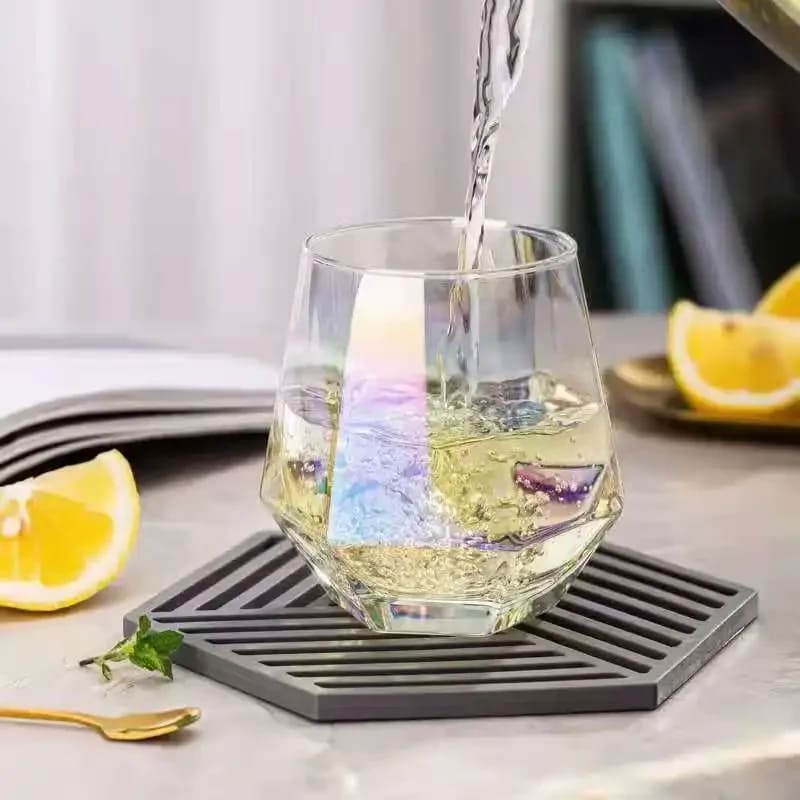 Decanter de Vidro Formato Diamante para Vinho e Whisky - Casa Elège
