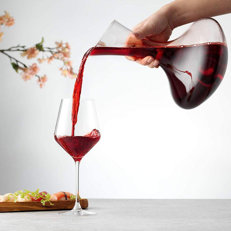 Decanter De Vidro Iceberg Para Vinho E Whisky Elegante - Casa Elège