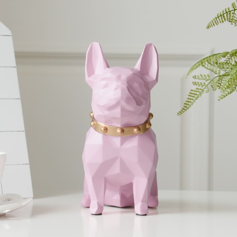 Cofre Decorativo Em Resina Buldogue Francês Compacto - Casa Elège