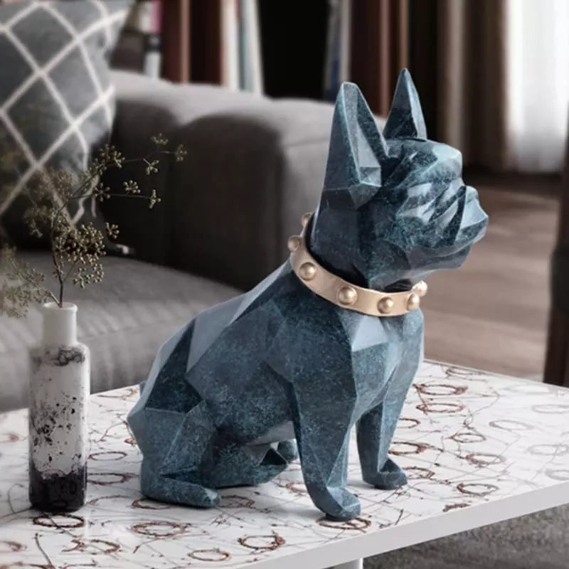 Cofre Decorativo Em Resina Buldogue Francês Compacto - Casa Elège
