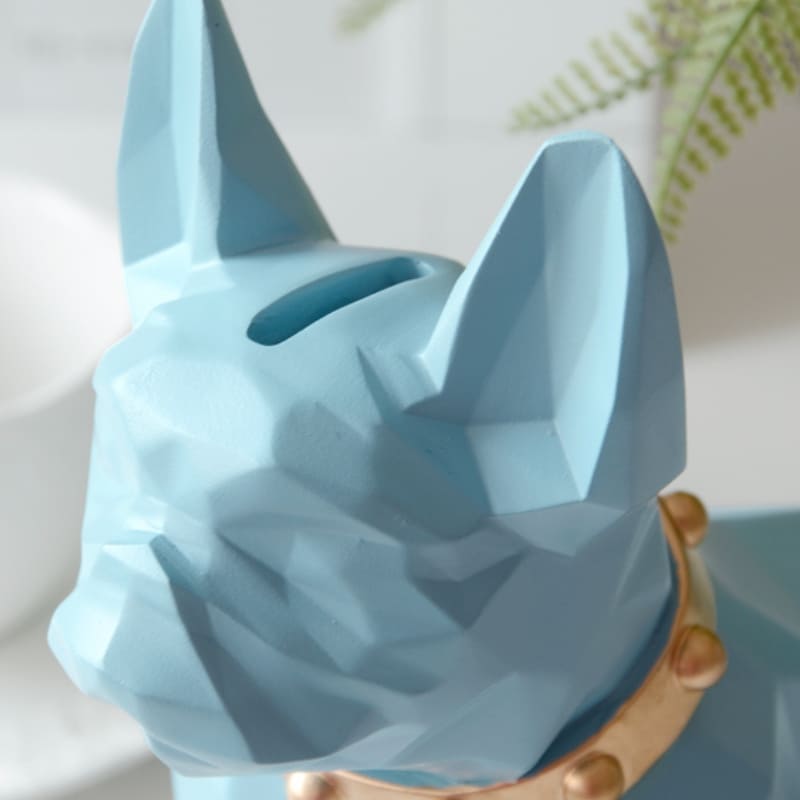 Cofre Decorativo Em Resina Buldogue Francês Compacto - Casa Elège