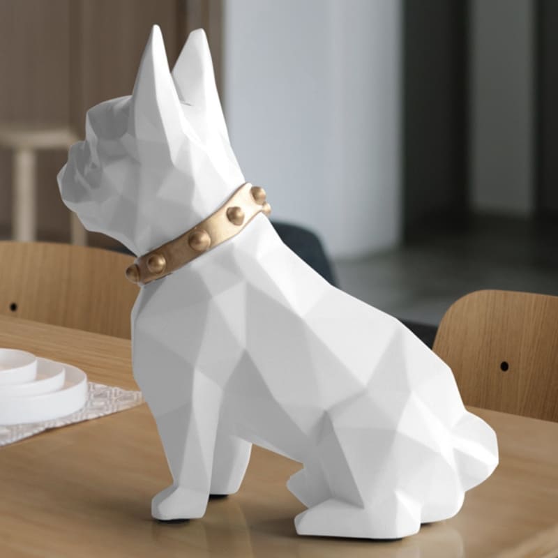 Cofre Decorativo Em Resina Buldogue Francês Compacto - Casa Elège