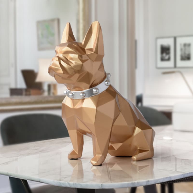 Cofre Decorativo Em Resina Buldogue Francês Compacto - Casa Elège