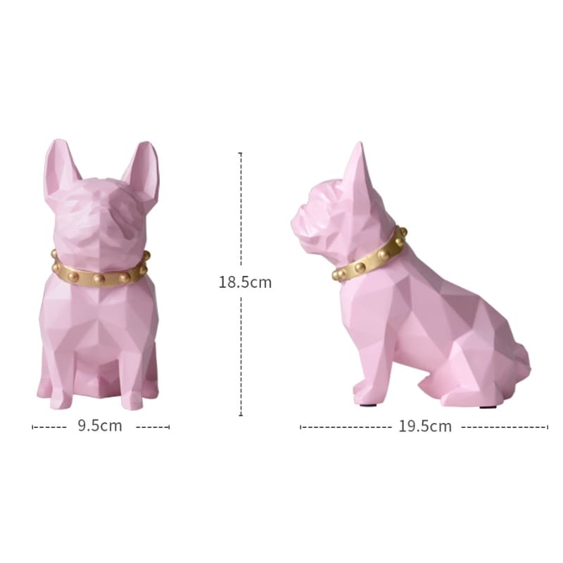 Cofre Decorativo Em Resina Buldogue Francês Compacto - Casa Elège